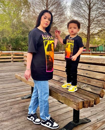 Jenesis Sanchez With Son