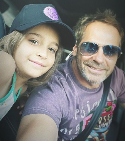 Pawel Delag With Daughter